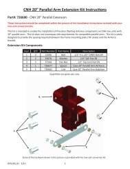 CNH 20â Parallel Arm Extension Kit Instructions - Precision Planting