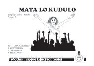 Mother Tongue Education Series - LITERACY AND ADULT BASIC ...