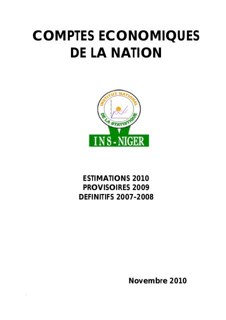 COMPTES ECONOMIQUES DE LA NATION - Niger