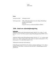 UVA - Avtal om utlandstjÃ¤nstgÃ¶ring - Arbetsgivarverket