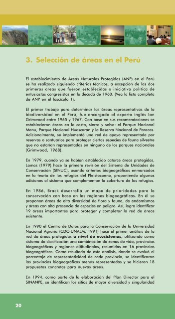 Fascículo 2: ¿Cómo seleccionar áreas para conservación? - PDRS