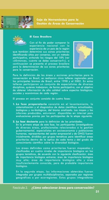 Fascículo 2: ¿Cómo seleccionar áreas para conservación? - PDRS