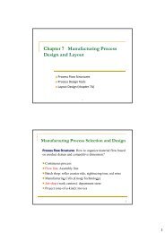 Chapter 7 Manufacturing Process D id L Design and Layout