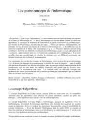 Les quatre concepts de l'informatique - Inria