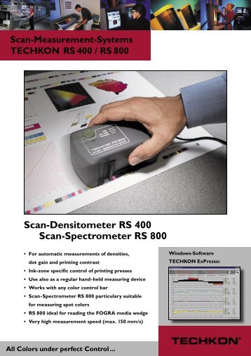 Scan-Densitometer RS 400 Scan-Spectrometer RS ... - Maquicopia.pt