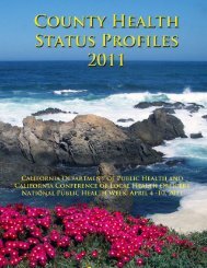 2011 (PDF, 23.9MB) - California Department of Public Health - State ...