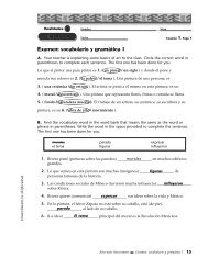 Examen Vocabulario Y Grama Tica 1 Examen Vocabulario Y Grama Tica 1