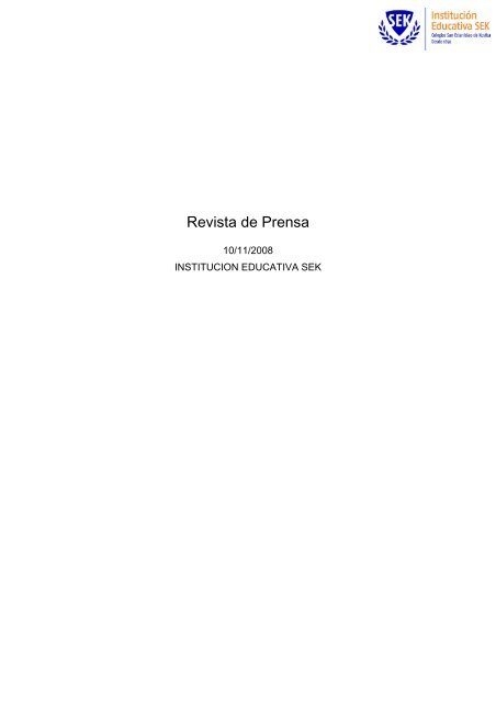 Revista de Prensa - Universidad Camilo JosÃ© Cela