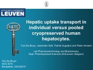 Hepatic uptake transport in individual versus pooled ... - Inserm