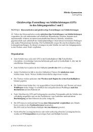 Gleichwertige Feststellung von SchÃ¼lerleistungen (GFS) - MÃ¶rike ...