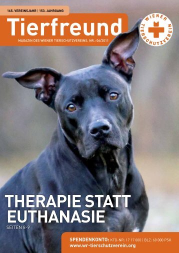 Therapie sTaTT euThanasie - Wiener Tierschutzverein