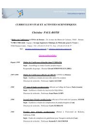 French CV (PDF) - Institut des Sciences Chimiques de Rennes