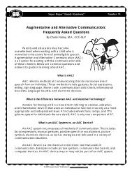 Augmentative and Alternative Communication - Super Duper ...