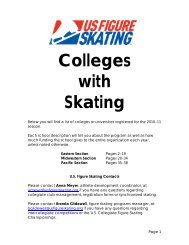 Colleges with Skating - US Figure Skating