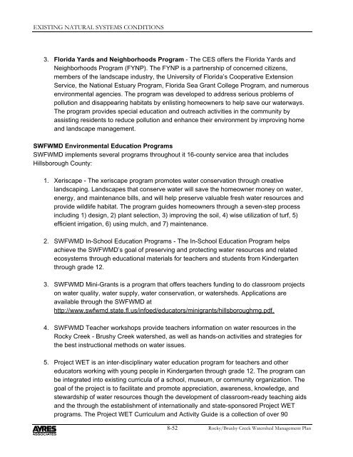 Rocky Brushy Creek Watershed Mgmt. Plan (2007) -- Part 2