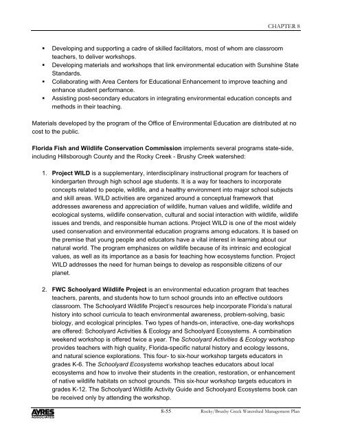 Rocky Brushy Creek Watershed Mgmt. Plan (2007) -- Part 2