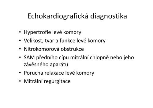 HypertrofickÃ¡ kardiomyopatie â prof. MUDr. Josef Veselka, CSc ...