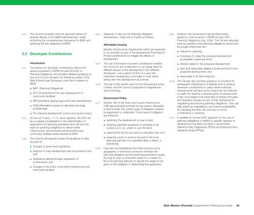 Bath Western Riverside Supplementary Planning Document (SPD)