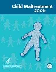 Child Maltreatment 2006 - Administration for Children and Families