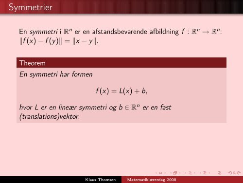 Matematiklوrerdag 2008 - Institut for Matematik - Aarhus Universitet