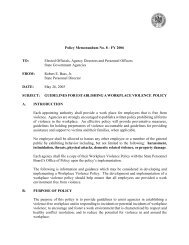 Policy Memo No. 8 - Mississippi State Personnel Board