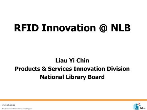 (NLB) RFID Libary SmartShelf - National RFID Centre - A*Star