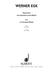 Werner Egk - Schott Music