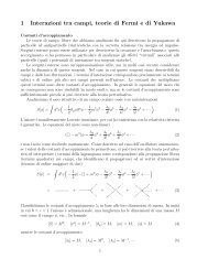 1 Interazioni tra campi, teorie di Fermi e di Yukawa