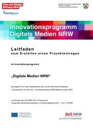 Leitfaden zur Antragstellung - Ziel2.NRW