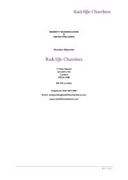 1 | Page - Radcliffe Chambers