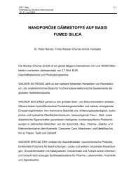 NANOPORÃSE DÃMMSTOFFE AUF BASIS FUMED SILICA - VIP-Bau