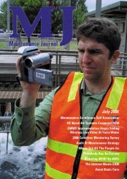 the July 2006 issue. - Maintenance Journal