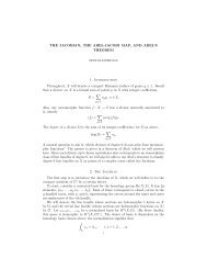 THE JACOBIAN, THE ABEL-JACOBI MAP, AND ABEL'S THEOREM ...