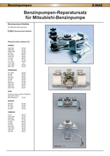 Benzinpumpen-Reparatursatz für Mitsubishi-Benzinpumpe - X-MAS