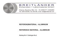 REFERENZMATERIAL - ALUMINIUM REFERENCE MATERIAL ...