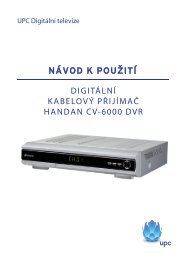 DIGITÃLNÃ KABELOVÃ PÅIJÃMAÄ HANDAN CV-6000 DVR - UPC