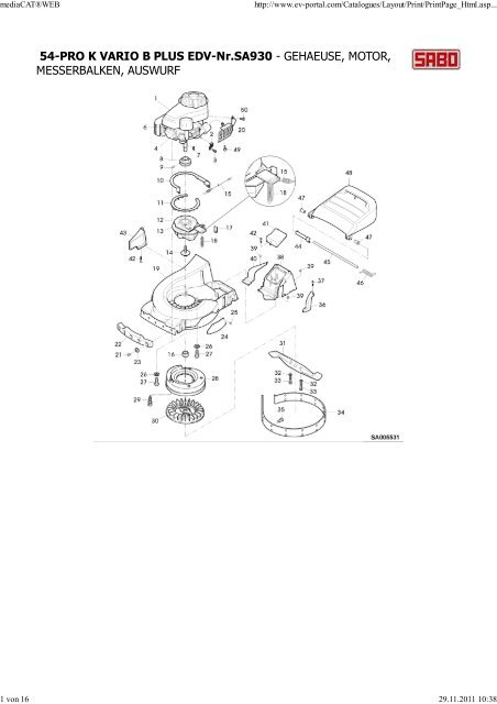 54-PRO K VARIO B PLUS EDV-Nr.SA930 - Gartentechnik-Bremen