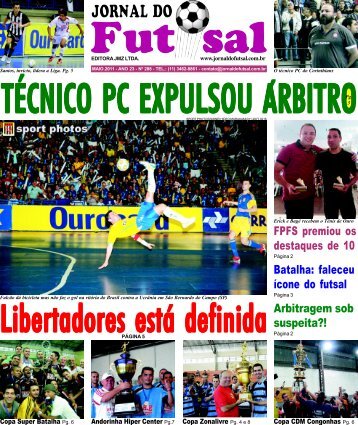 FPFS premiou os destaques de 10 Arbitragem sob ... - Jornal do Futsal