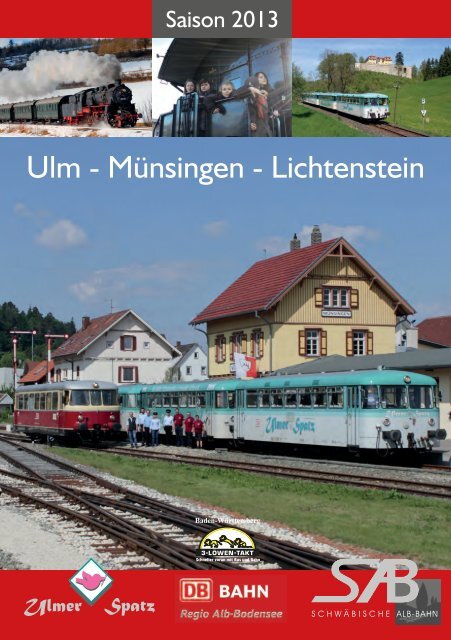 Jahresprogramm 2013 als pdf-Druckversion - Schwäbische Alb Bahn