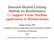 Support Vector Machine Applications in Bioinformatics - Eagle.cs ...