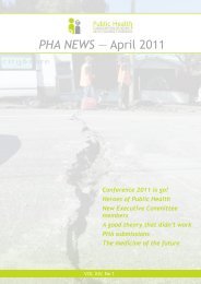 PHA NEWS â April 2011 - Public Health Association of New Zealand