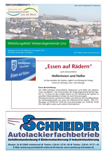 Ausgabe Nr. 4 vom 23.01.2013 - Verbandsgemeindeverwaltung ...