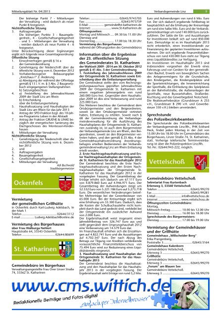 Ausgabe Nr. 4 vom 23.01.2013 - Verbandsgemeindeverwaltung ...