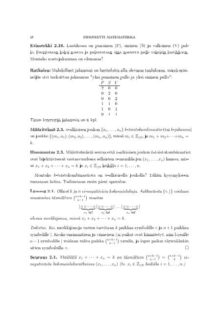 DISKREETTI MATEMATIIKKA