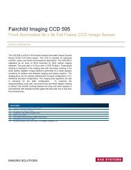 CCD 595 Data Sheet - Fairchild Imaging