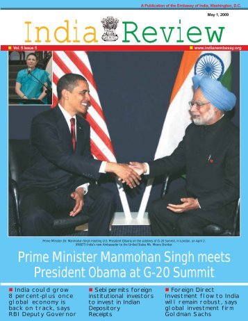 Prime Minister Manmohan Singh meets ... - Embassy of India