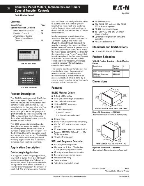 Specific Control and Display Products.pdf - of downloads