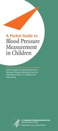 A Pocket Guide to Blood Pressure Measurement in Children