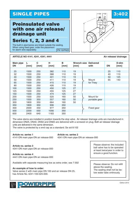 Series 1, 2, 3 and 4 - Powerpipe Systems AB