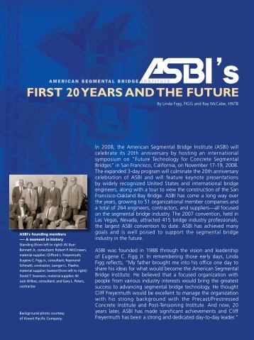 ASBI's First 20 Years And The Future - Aspire - The Concrete Bridge ...